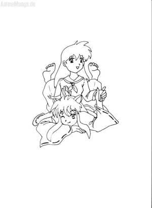 Kago und Inu outline 2 x)