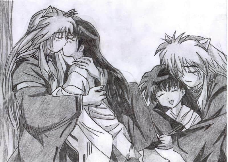 Mal wieder ein inu + Kagome Bild ^^