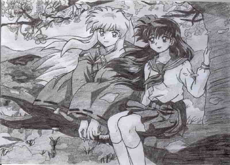Inu Yasha & Kagome auf nem' Baum