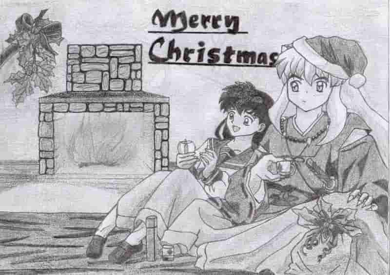 Inu und Kagome feiern Weihnachten ^^
