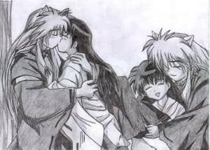 Mal wieder ein inu + Kagome Bild ^^