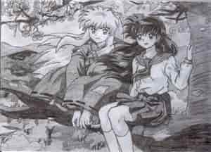 Inu Yasha & Kagome auf nem' Baum