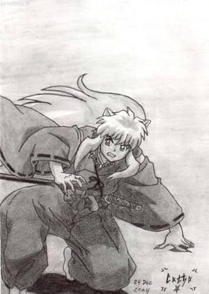 Inu Yasha in Kampf Position