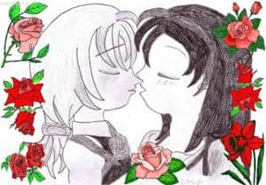 Kuss - Garnet und Zidane