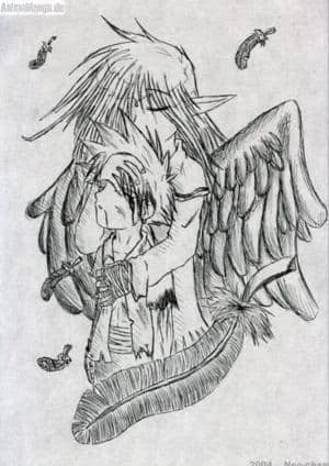 In the arms of an angel