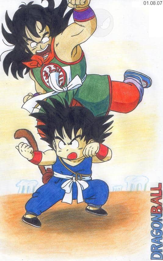 Son-Goku gegen den Wüstenräuber Yamchu