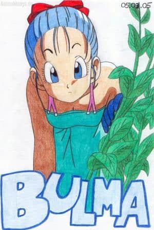 Bulma beim Gärtnern