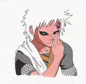 Gaara mit (noch) weißen haaren