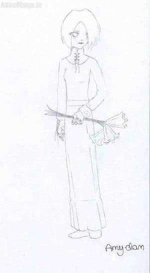 Das Schwarze Blumenmädchen (skizze)