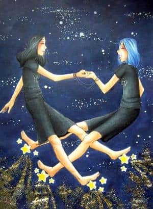 zwei Gelsen und ein Strick