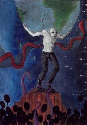 Er trägt die Welt auf seinen Schultern