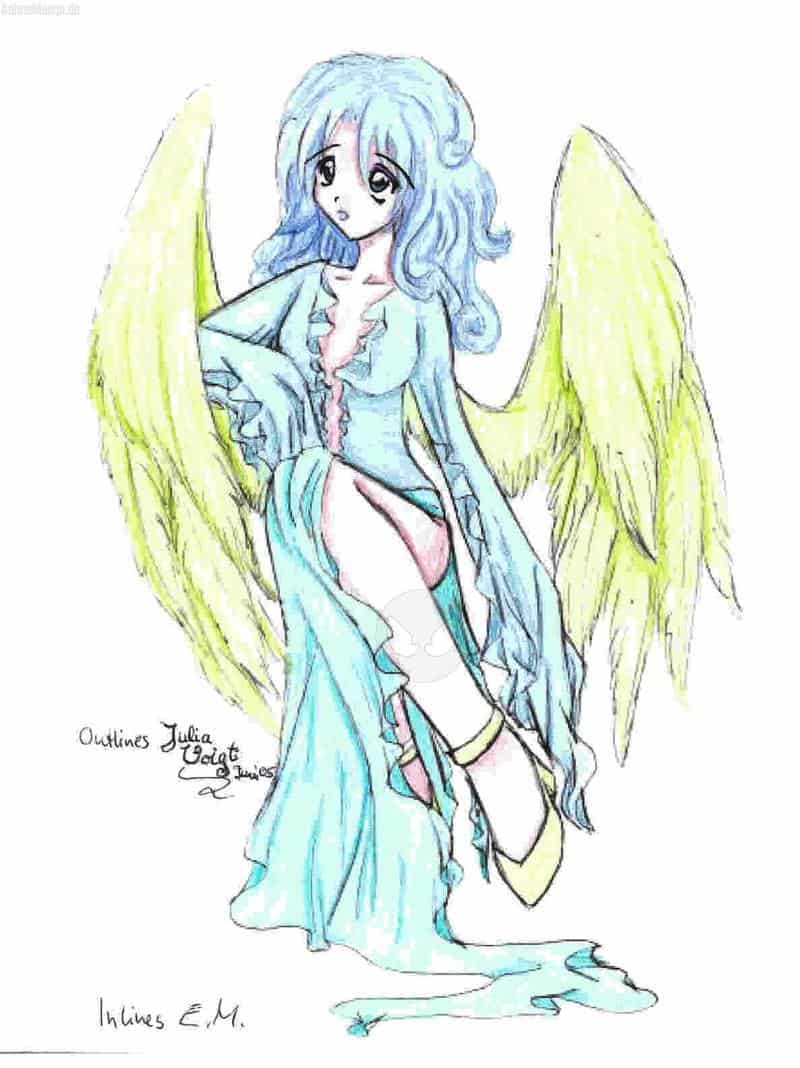 blaues Mädchen (Ols von julia voigt)