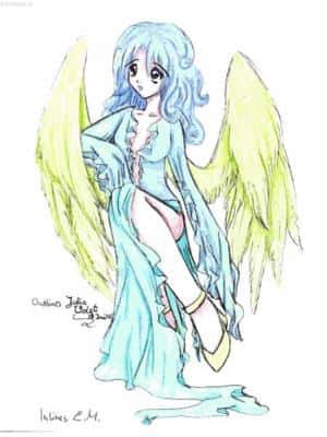 blaues Mädchen (Ols von julia voigt)