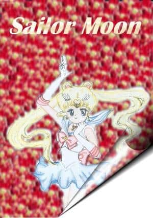 Sailor Moon mit Hintergrund