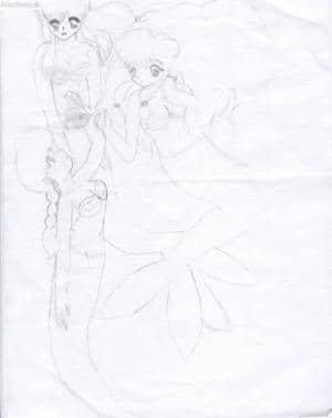 Ranma,Akane und Shampoo als Nixen