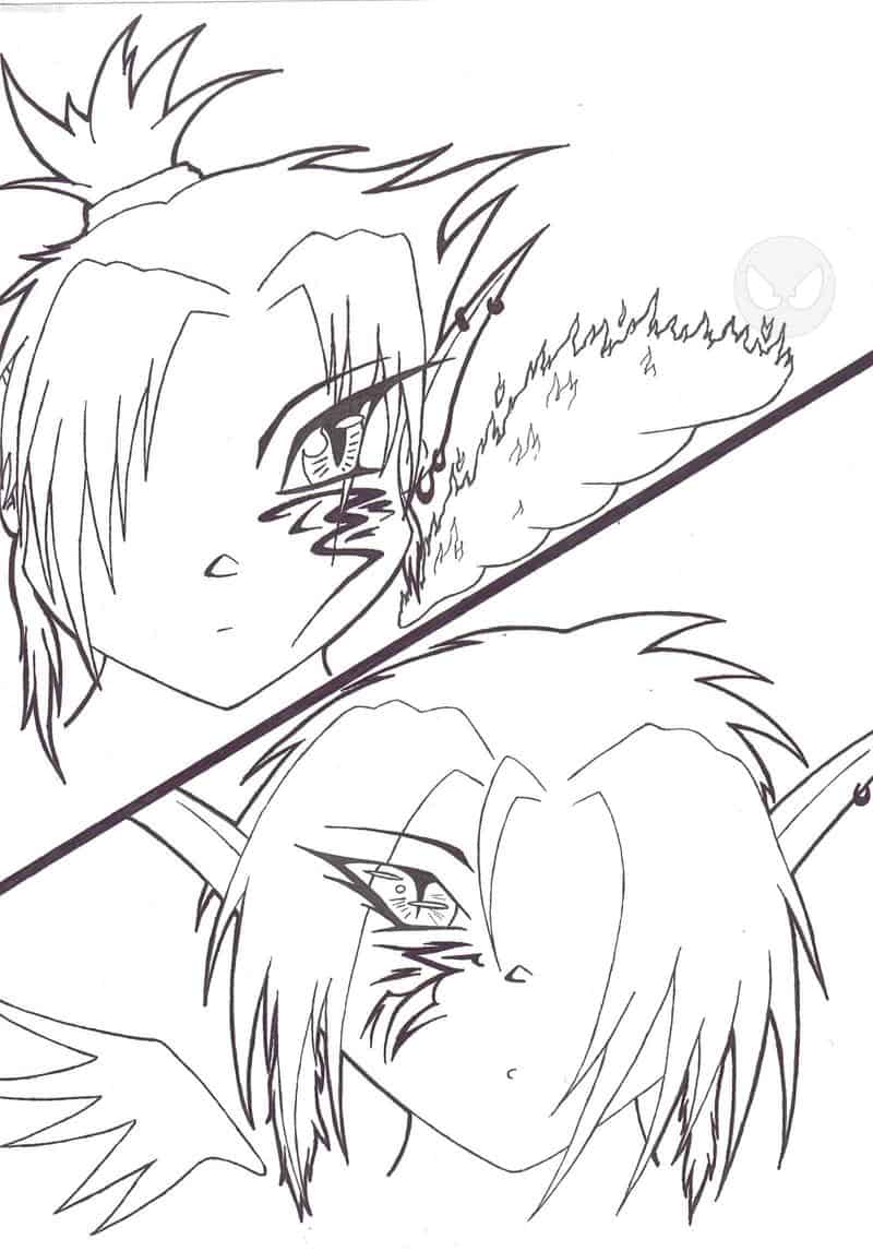 dämonenähnliche wesen (outline)