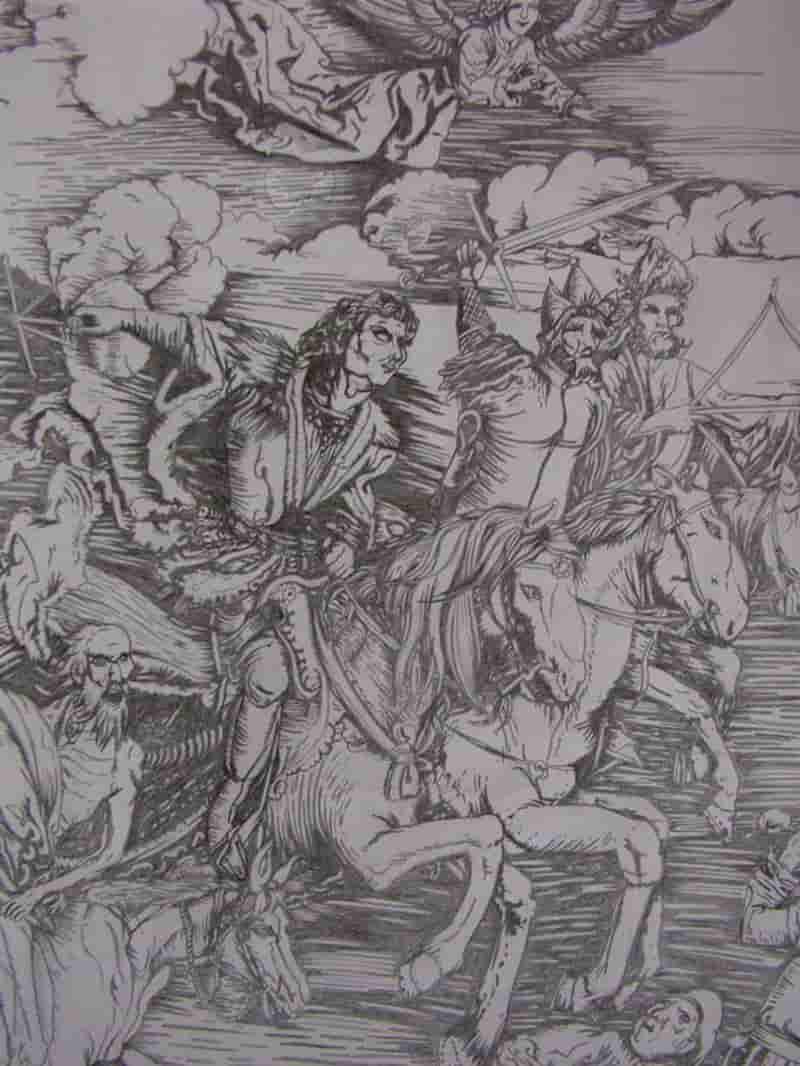 ,,die vier apocalyptischen reiter,, von albrecht dürer