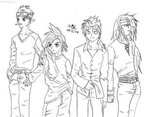 Cid, Cloud, Reno und Vincent