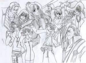 Final Fantasy FF8 (outlines)