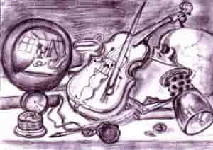 Stillleben mit Kugel