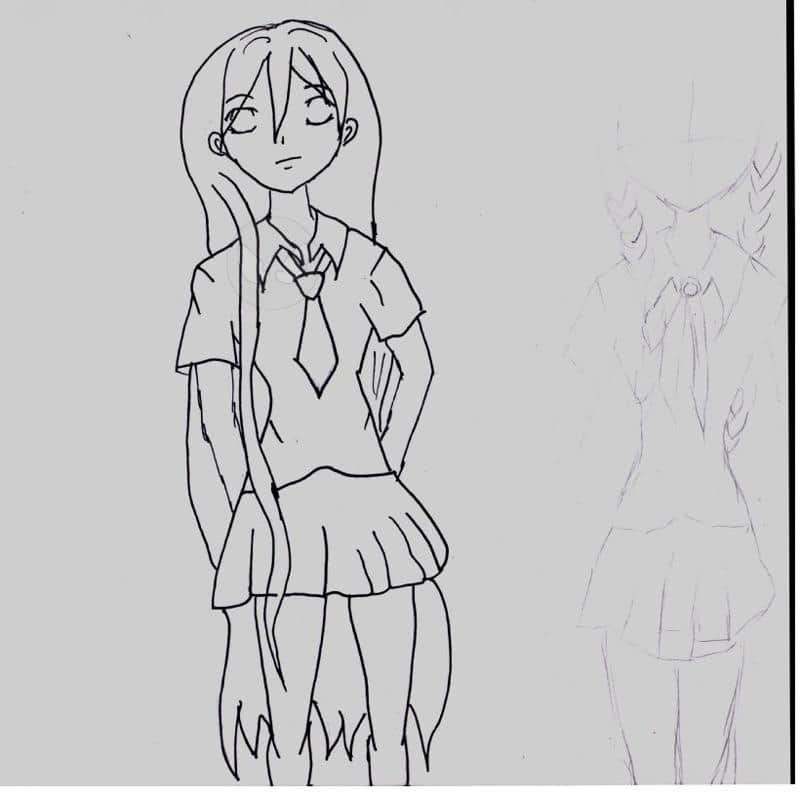 Skizze für meine ff chars -Miriam