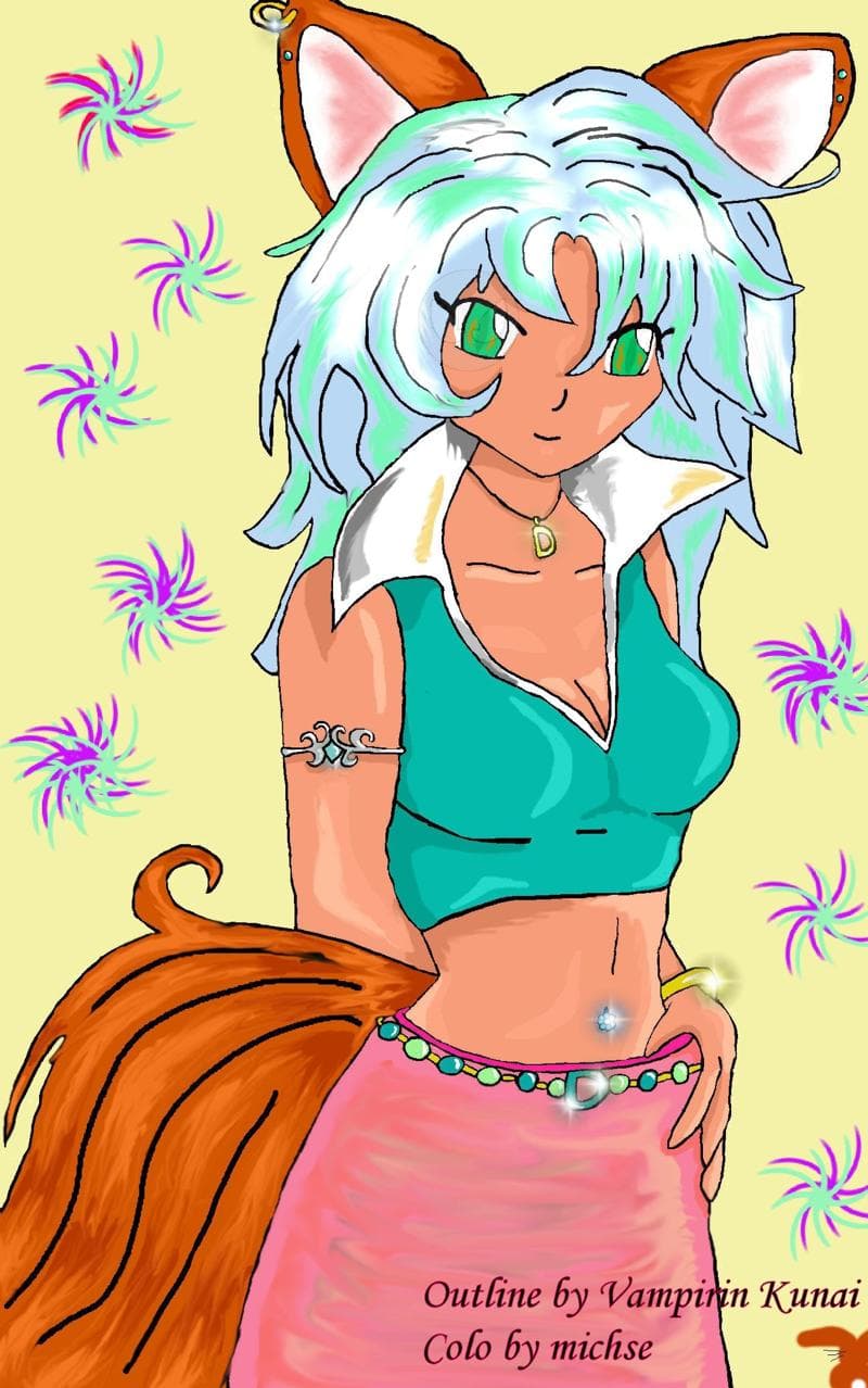 Sexy Catgirl (coloarbeit)