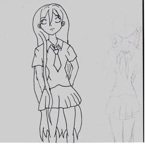 Skizze für meine ff chars -Miriam