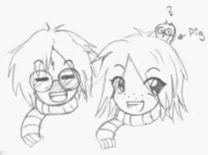 Chibi Harry und Ron