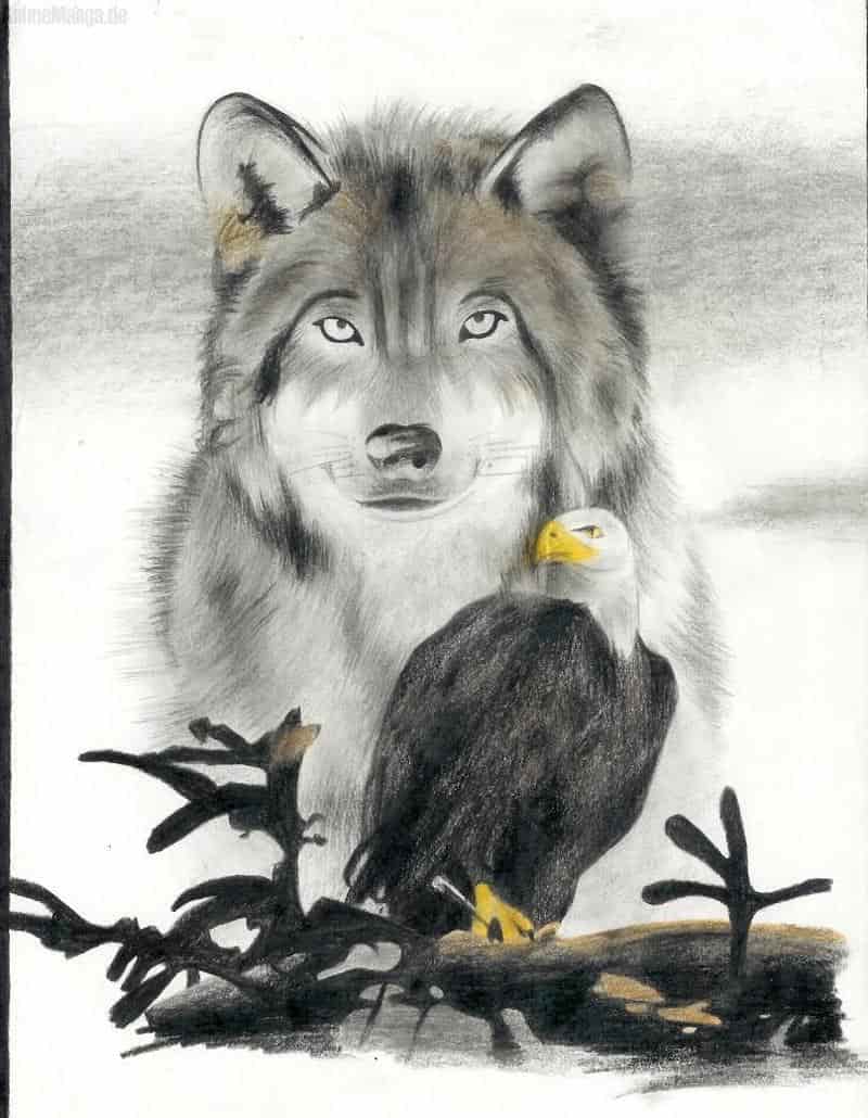 Cold Winter ~Wolf & Eagle~