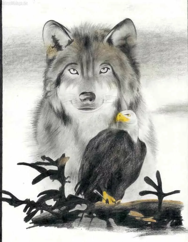Cold Winter ~Wolf & Eagle~