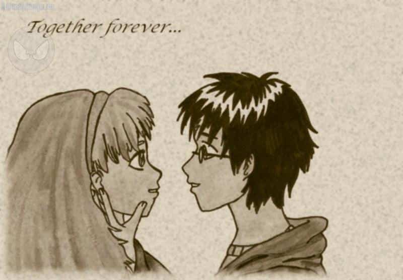 harry&hermine mit sowas wie nen HG