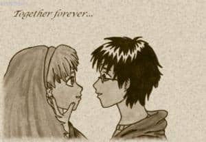 harry&hermine mit sowas wie nen HG