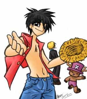 Ruffy, Sanji und Chopper