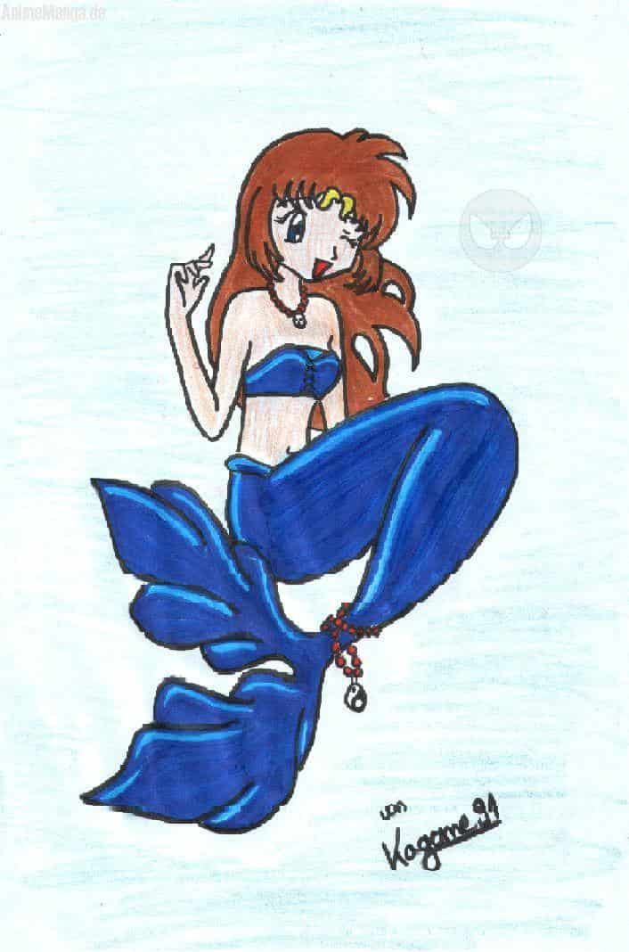 D.J. als Nixe (color)