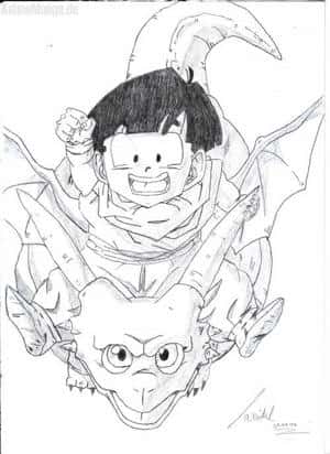 Son Gohan und sein Drachen von XxDragonAngelxX
