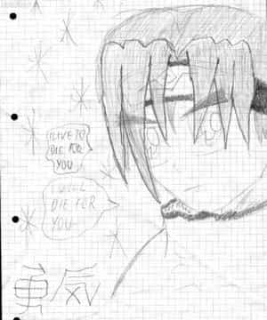 Ein bild das ich in der schule bei Mathe gezeichenet habe