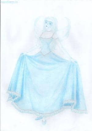 Maskierte Fee im Ballkleid