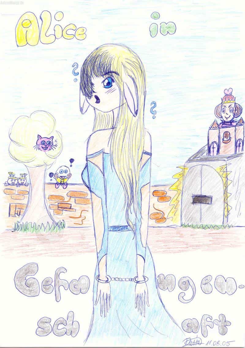 Chi als Alice im Wunderland