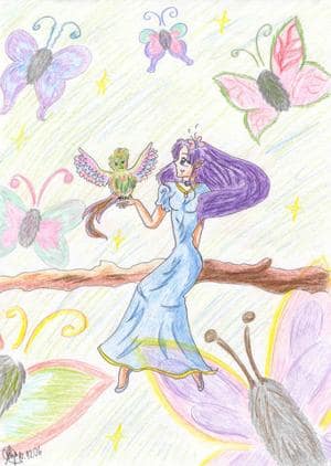 elfe zwischen vielen schmetterlingen^^