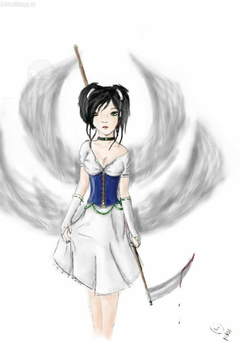 Racheengel Coloversuch