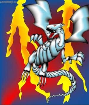 Weißer Drache mit Eiskaltem Blick