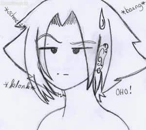 Yuki wieder mit Haarspray ^^"