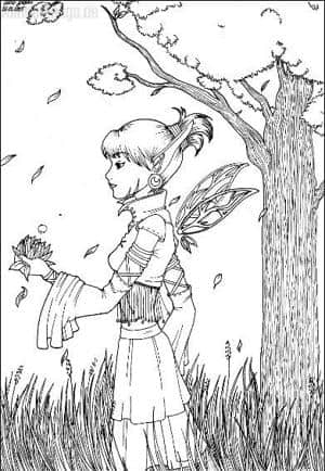 Outline "Soul in a Flower"