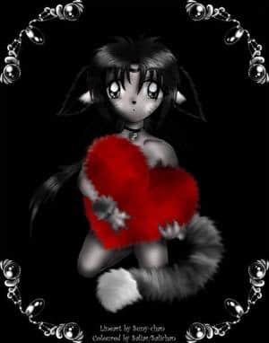 A red light in the dark