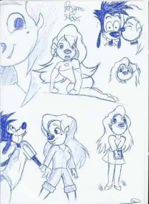 Roxanne & Max Skizzen