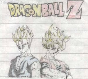 Goku und Gohan