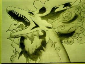 Sesshomaru in seiner dämonischen Gestalt