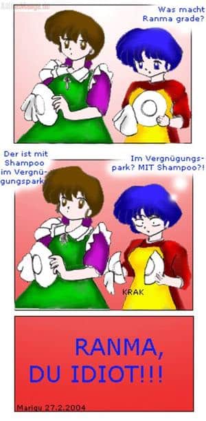 L'histoire avec Akane et les assiettes! ^^