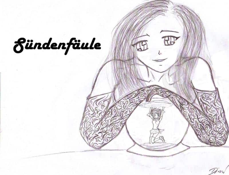 Sündenfäule- 1. Versuch des Deckblattes