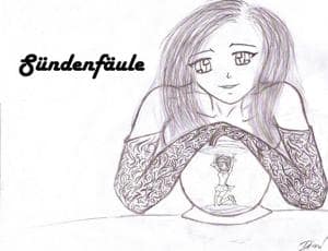 Sündenfäule- 1. Versuch des Deckblattes